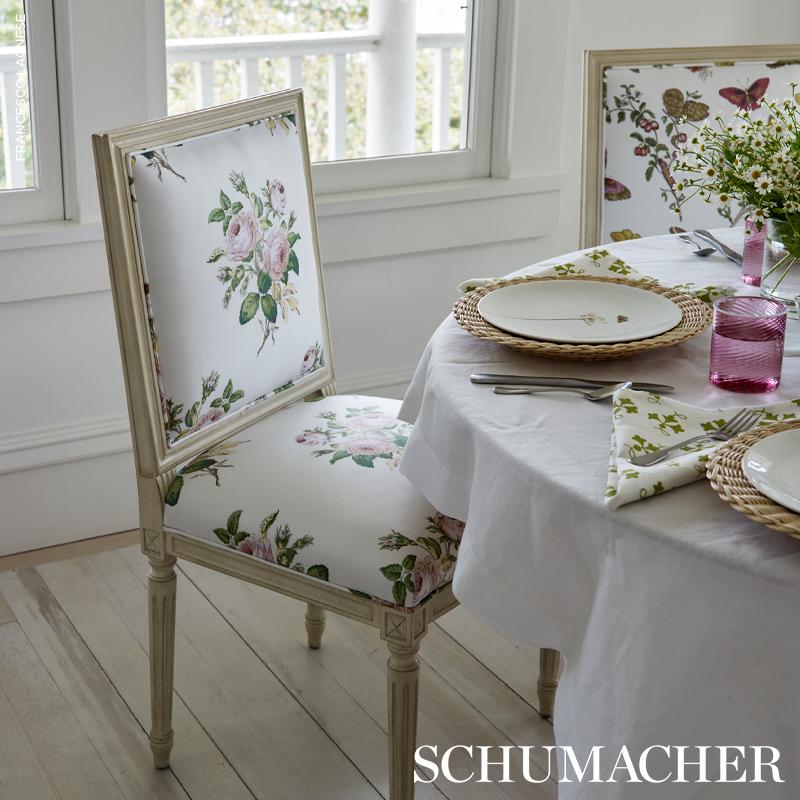 Schumacher Loudon Rose Blush Fabric
