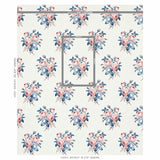 Schumacher Loudon Rose Rose & Blue Fabric