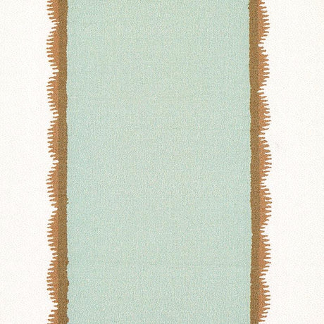 Schumacher Servilia Stripe Aqua Fabric