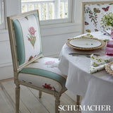 Schumacher Servilia Stripe Aqua Fabric