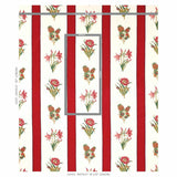 Schumacher Servilia Stripe Red Fabric
