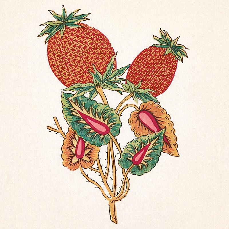 Schumacher Servilia Stripe Red Fabric