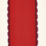 Schumacher Servilia Stripe Red Fabric
