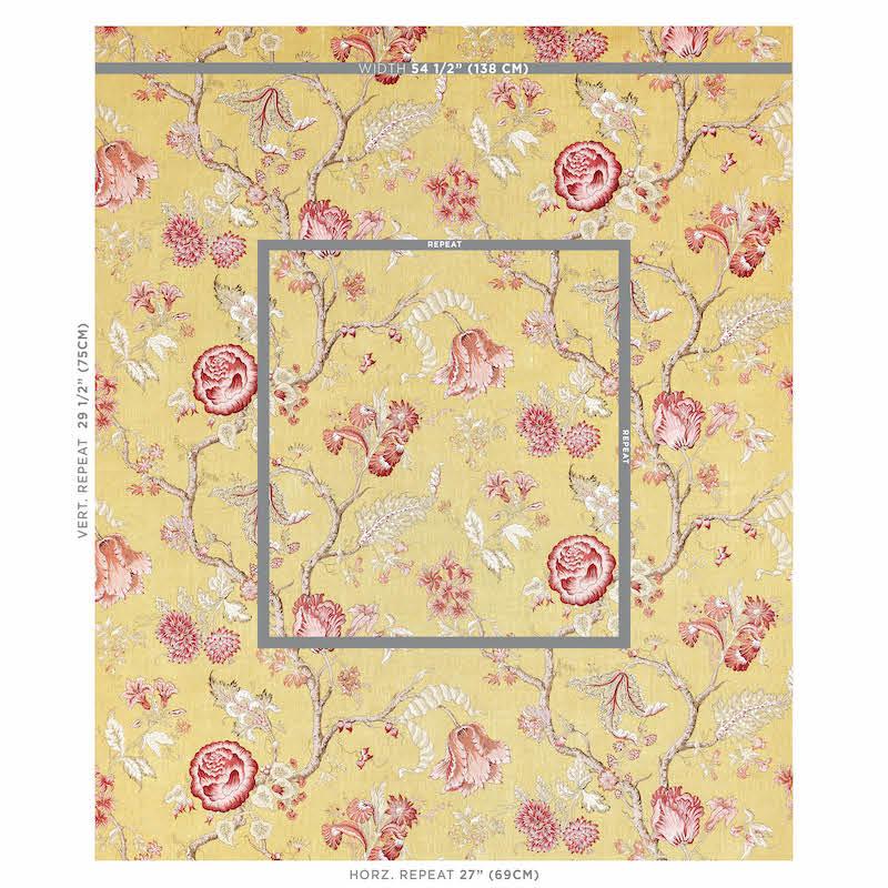 Schumacher Josephine Ochre Fabric