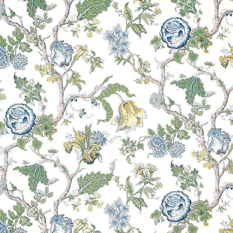 Schumacher Josephine Blue Fabric