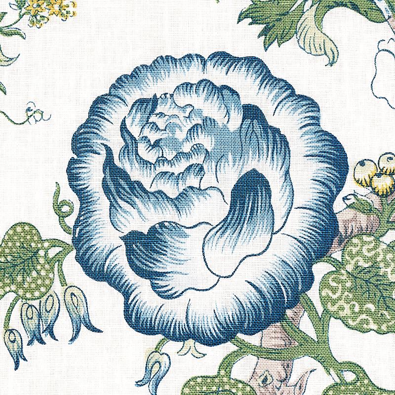 Schumacher Josephine Blue Fabric