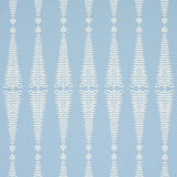 Schumacher Fern Tree Ivory & Sky Fabric