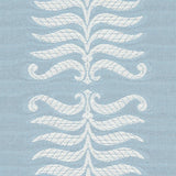 Schumacher Fern Tree Ivory & Sky Fabric