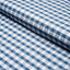 Schumacher Ingrid Silk Check Blue Fabric