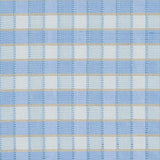 Schumacher Ingrid Silk Check Sky Fabric