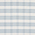 Schumacher Check Rustique Sky Fabric
