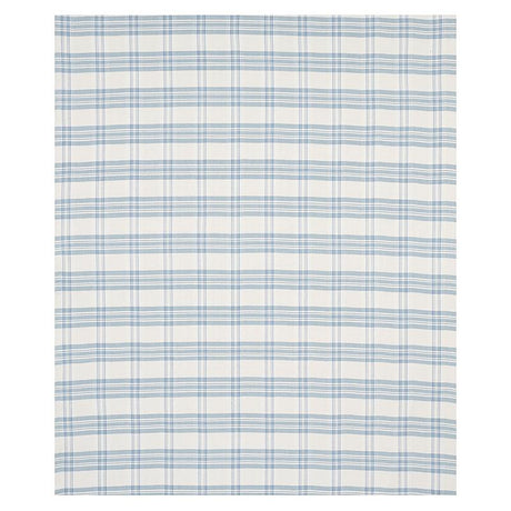 Schumacher Check Rustique Sky Fabric