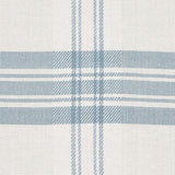Schumacher Check Rustique Sky Fabric