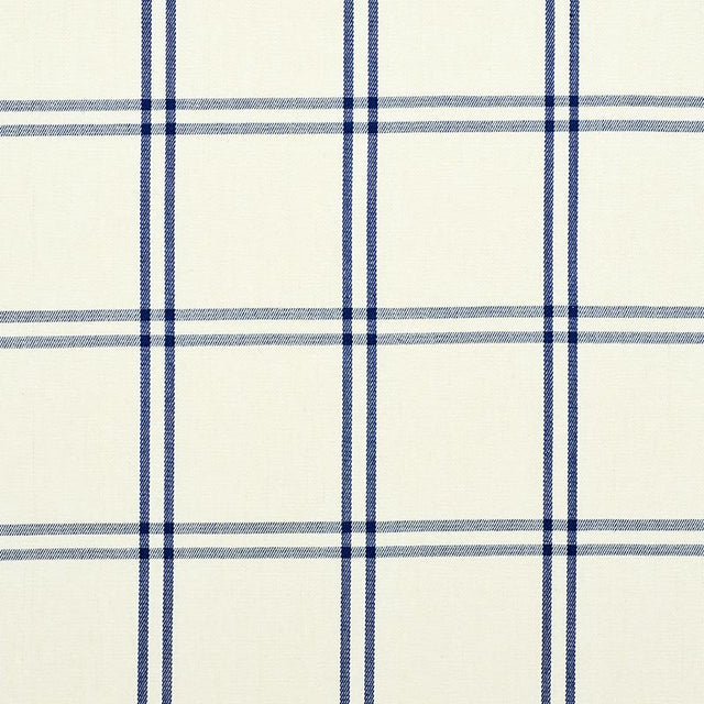Schumacher Luberon Plaid Blue Fabric