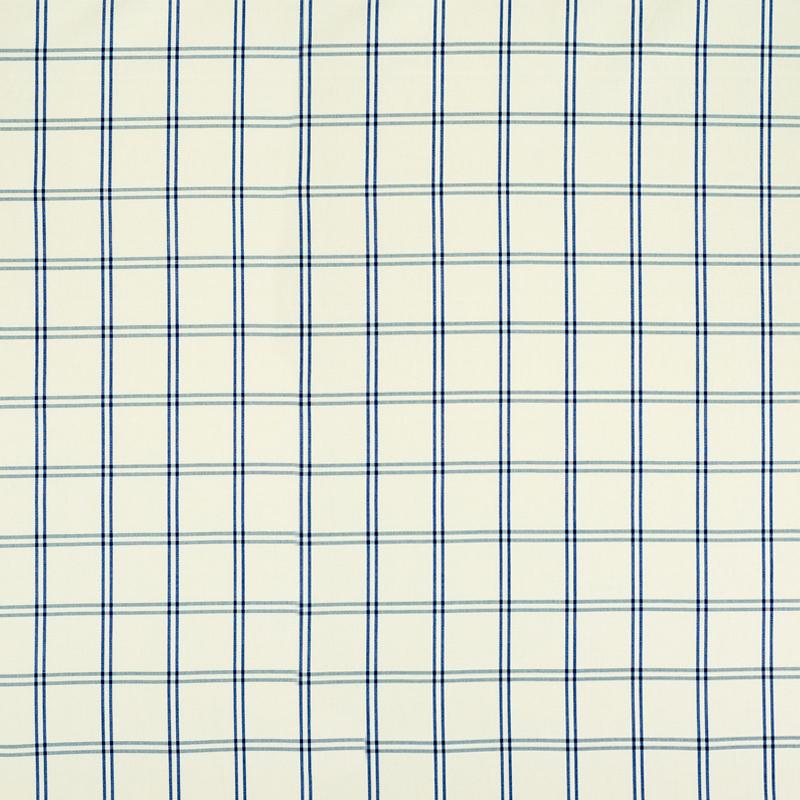 Schumacher Luberon Plaid Blue Fabric