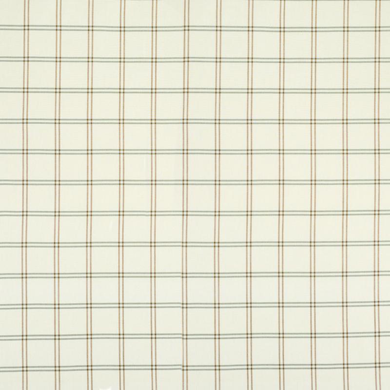 Schumacher Luberon Plaid Natural Fabric