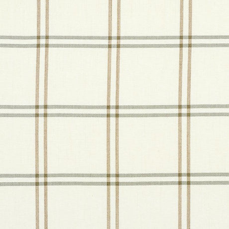 Schumacher Luberon Plaid Natural Fabric