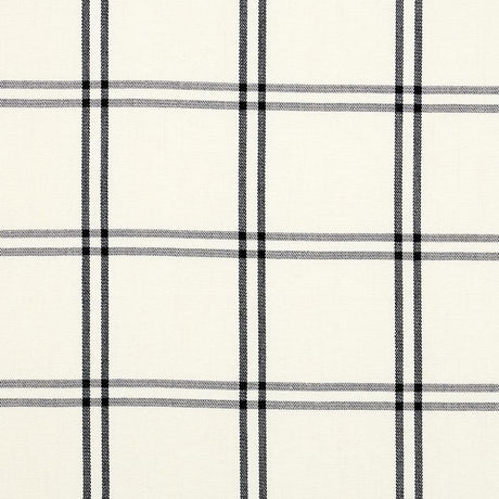 Schumacher Luberon Plaid Black Fabric