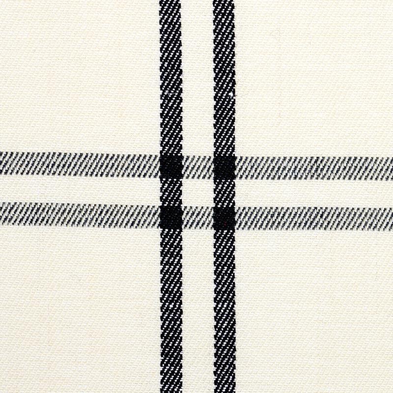 Schumacher Luberon Plaid Black Fabric