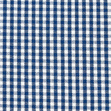 Schumacher Barnet Cotton Check Navy Fabric