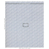 Schumacher Meander Embroidery Blue On Ivory Fabric