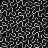 Schumacher Meander Embroidery Black Fabric