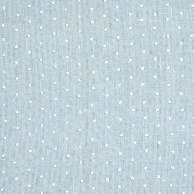 Schumacher Pebble Embroidery Sky Fabric