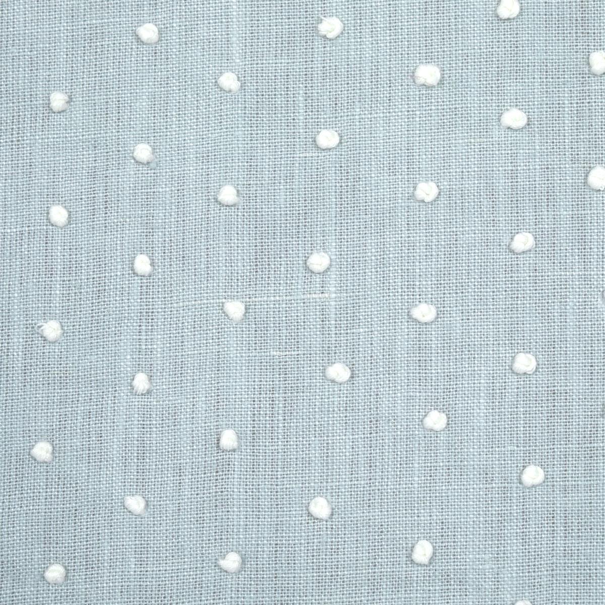 Schumacher Pebble Embroidery Sky Fabric