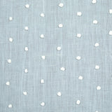 Schumacher Pebble Embroidery Sky Fabric