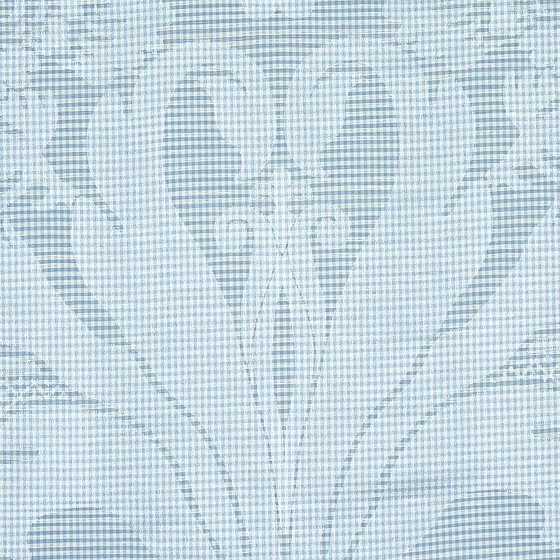 Schumacher Colette Linen/Silk Damask Chambray Fabric