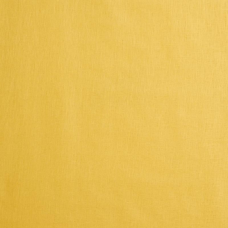 Schumacher Lange Glazed Linen Yellow Fabric