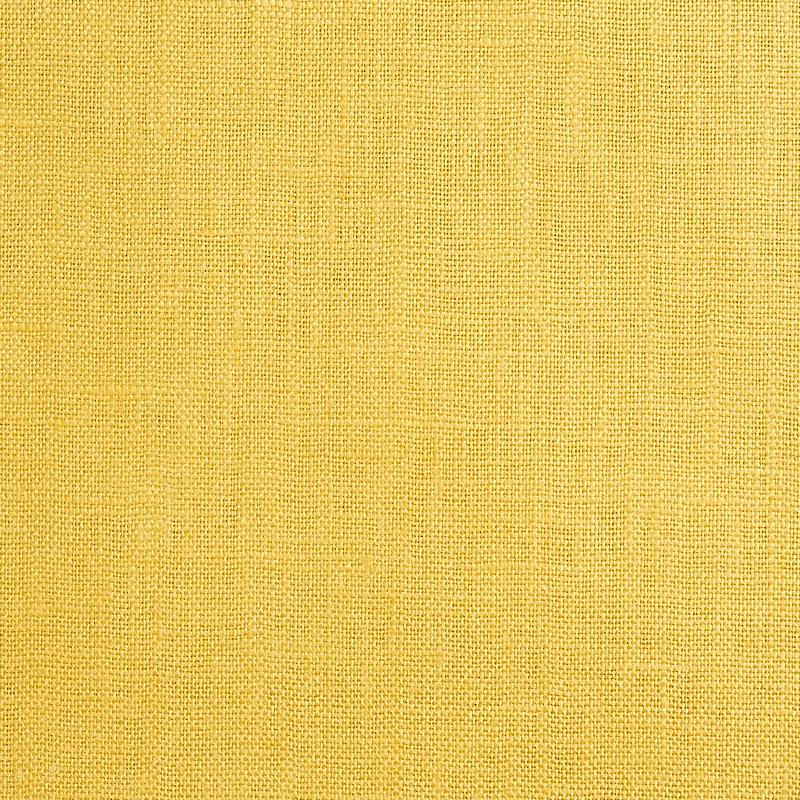 Schumacher Lange Glazed Linen Yellow Fabric