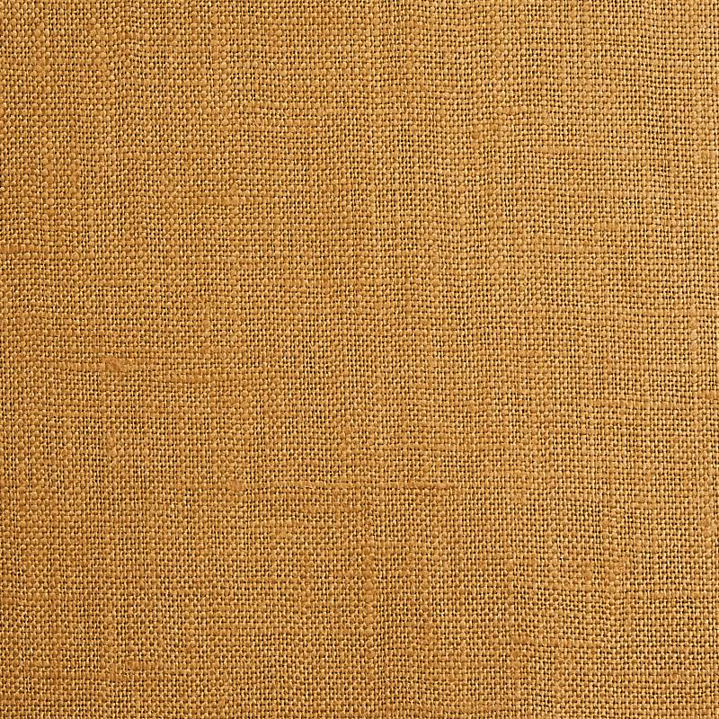 Schumacher Lange Glazed Linen Caramel Fabric