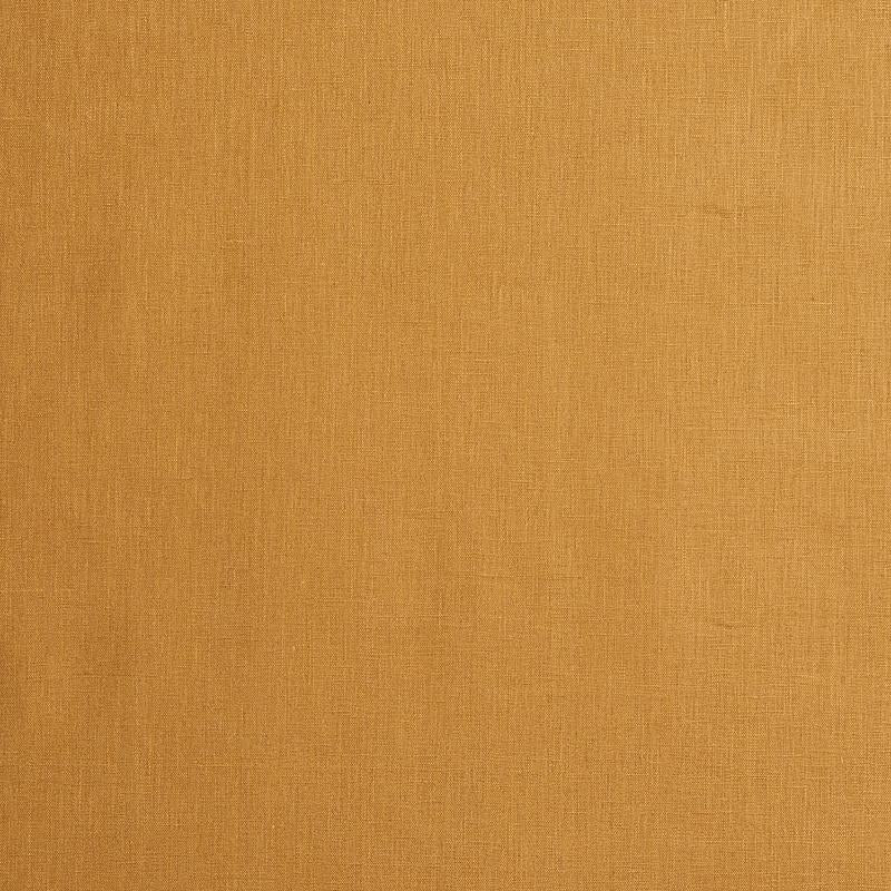 Schumacher Lange Glazed Linen Caramel Fabric