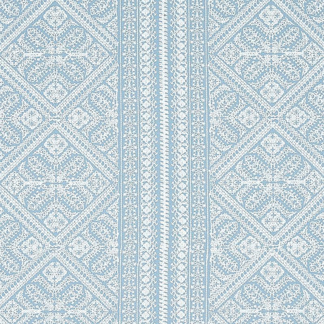 Schumacher Toledo Embroidery Chambray Fabric