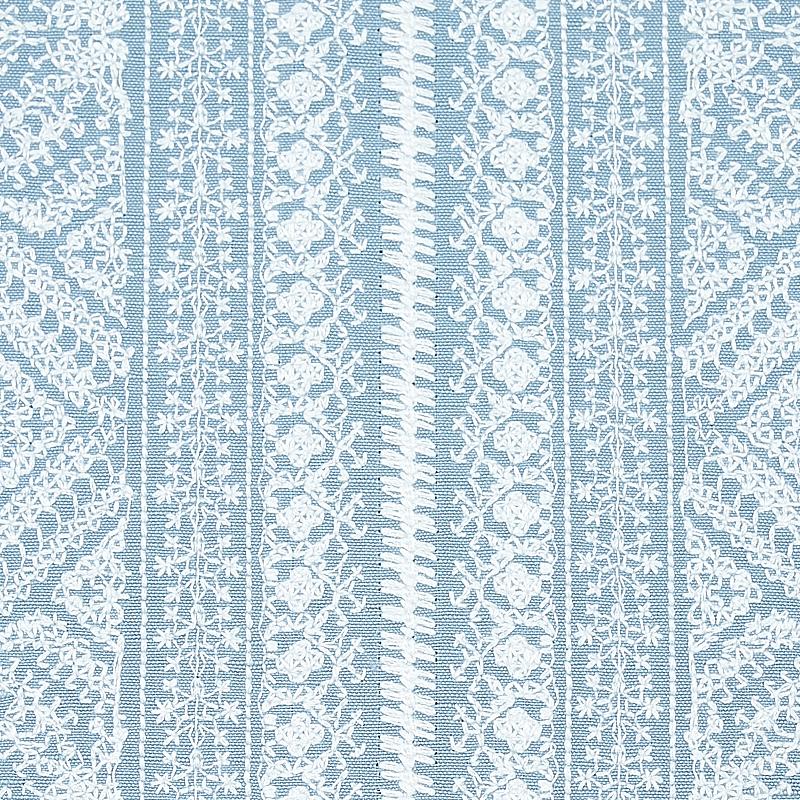 Schumacher Toledo Embroidery Chambray Fabric