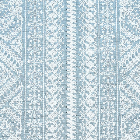 Schumacher Toledo Embroidery Chambray Fabric