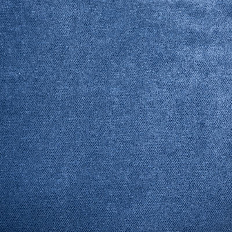 Schumacher Rocky Performance Velvet Steel Blue Fabric