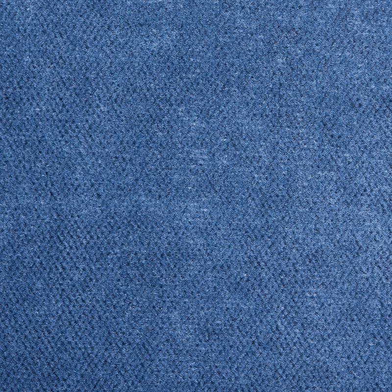 Schumacher Rocky Performance Velvet Steel Blue Fabric