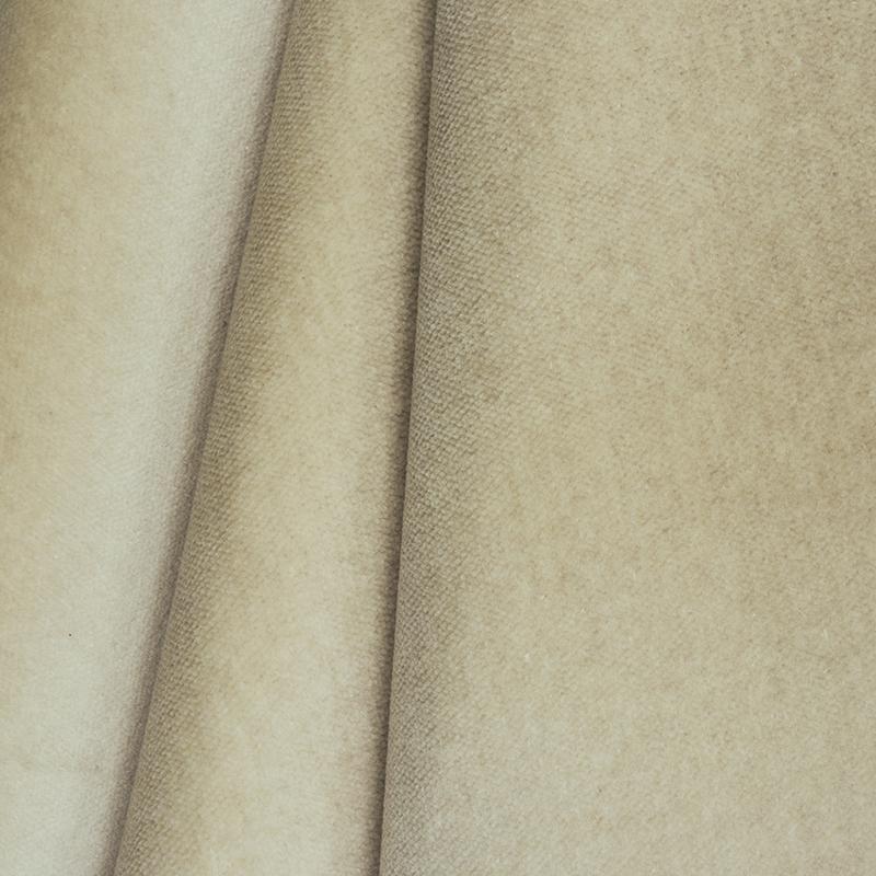 Schumacher Rocky Performance Velvet Parchment Fabric