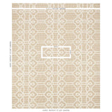 Schumacher Ziz Embroidery Natural Fabric