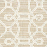 Schumacher Ziz Embroidery Natural Fabric
