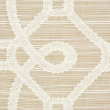 Schumacher Ziz Embroidery Natural Fabric