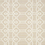 Schumacher Ziz Embroidery Natural Fabric