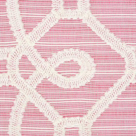 Schumacher Ziz Embroidery Pink Fabric