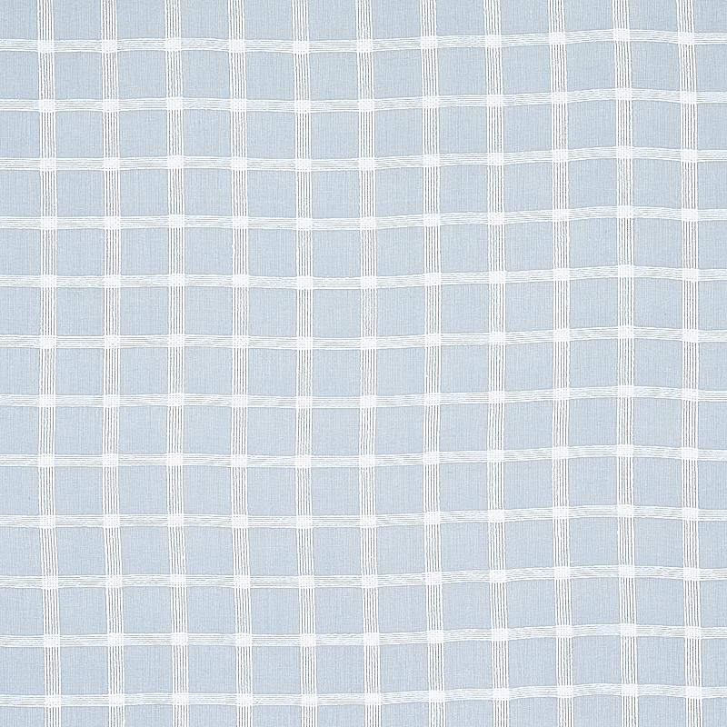 Schumacher Pauline Check Casement Chambray Fabric