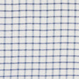 Schumacher Pauline Check Casement Blue Fabric