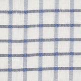 Schumacher Pauline Check Casement Blue Fabric
