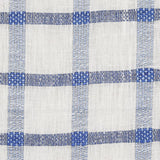 Schumacher Pauline Check Casement Blue Fabric
