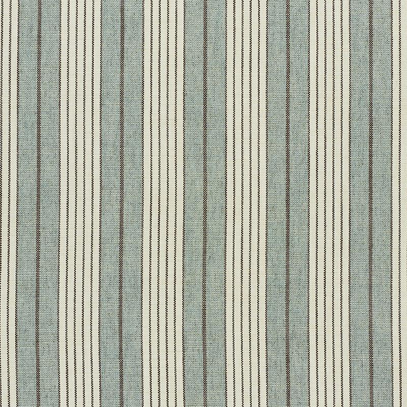 Schumacher Horst Stripe Sky Fabric